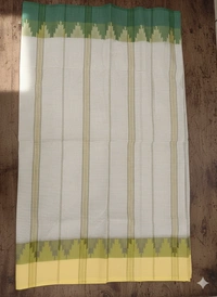 SKU1198 : Pure Khadi Cotton Saree – Handwoven, Lightweight & Breathable Fabric - Hand Wash, No