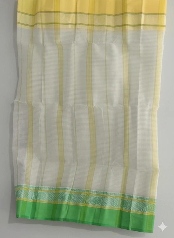 SKU1199 : Pure Khadi Cotton Saree – Handwoven, Lightweight & Breathable Fabric - Hand Wash, No