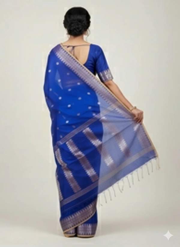 SKU-0820 : Elegant Handwoven Semi Silk Saree - Hand Wash, Yes