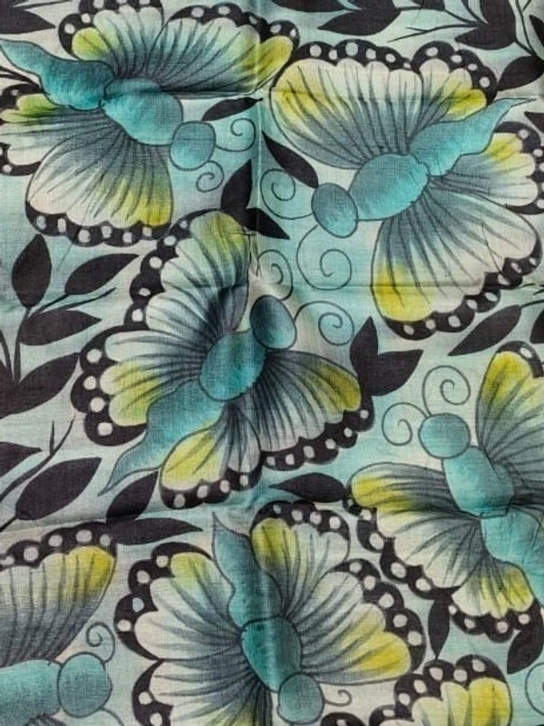 SKU0815: Elegant Pure Tussar Silk Saree – Handwoven | Jori Work | Kalamkari - Kalamkari, Dry Wash Only, Yes