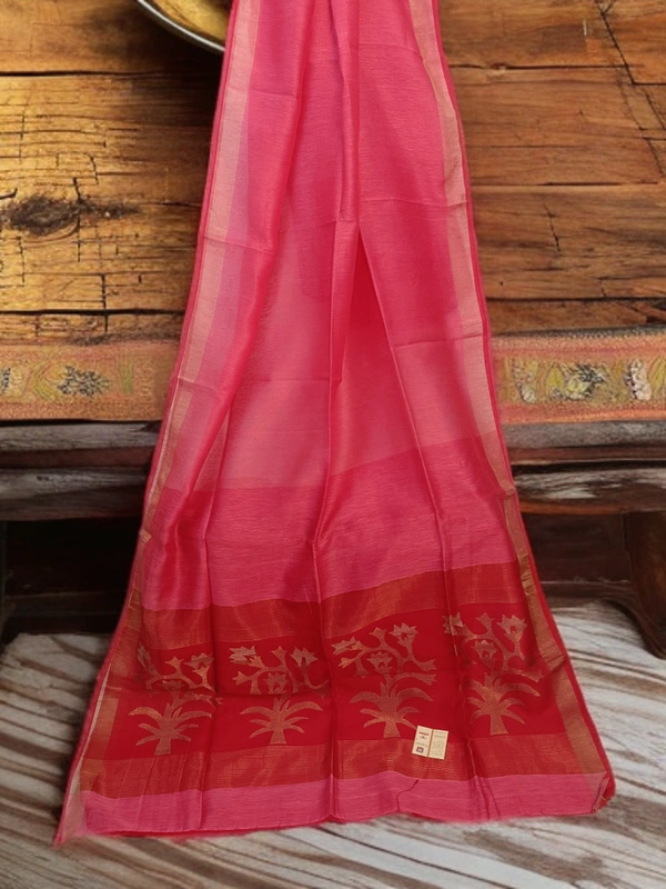 SKU0242 : Pure Silk Paithani Mulberry Silk Saree – Handwoven Traditional Elegance Shape - Pink, Bird Motif, Hand Wash, Yes