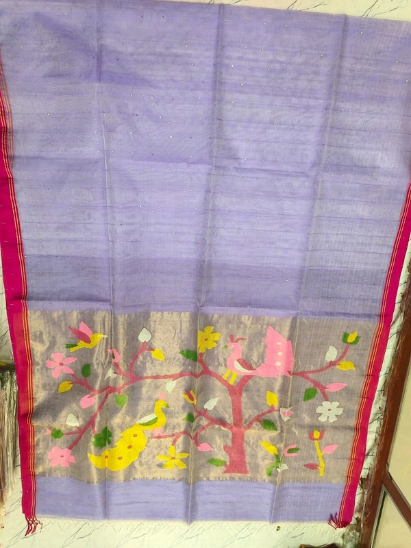 SKU0266 : Pure Silk Paithani Mulberry Silk Saree – Handwoven Traditional Elegance Shape - Bird Motif, Hand Wash, Yes