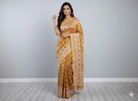 SKU1269 : Elegant Cotton Blend Jamdani Saree | Dhakai Jamdani - Hand Wash, Yes