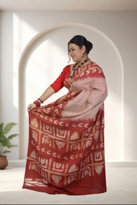 SKU-0734 : Pure Cotton Batik Saree – Handcrafted, Soft & Elegant - Hand Wash Only, No