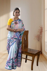 SKU-0739 : Pure Cotton Batik Saree – Handcrafted & Lightweight Traditional Wear - Hand Wash Only, No