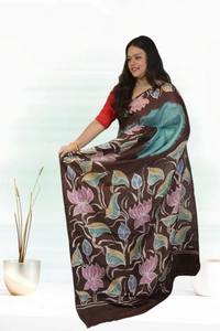 SKU-0726 : Elegant Pure Silk Murshidabad Saree – Handcrafted Traditional Weave - Hand Wash Only, Yes