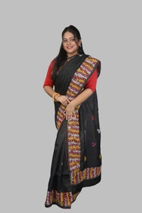 SKU-0728 : Elegant Pure Tussar Silk Saree – Handwoven Traditional Wear  pure tusser - Dry Wash, Yes
