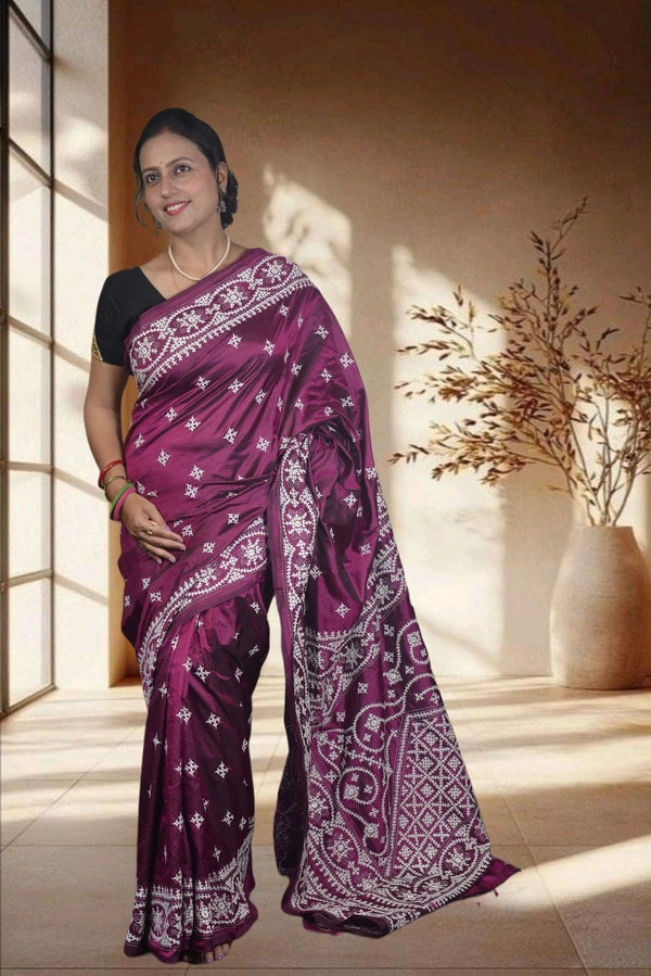 SKU-0731 : Pure Silk Saree – Elegant Handwoven Traditional Saree for Women - Dry Wash, Yes