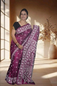 SKU-0731 : Pure Silk Saree – Elegant Handwoven Traditional Saree for Women - Dry Wash, Yes