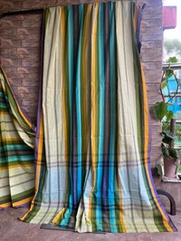 SKU0799 : Elegant Handwoven Khadi Cotton Saree – Lightweight & Breathable Traditional Wear - Hand Wash, Yes