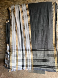 SKU0801 : Elegant Handwoven Khadi Cotton Saree – Lightweight & Breathable Traditional Wear - Hand Wash, Yes