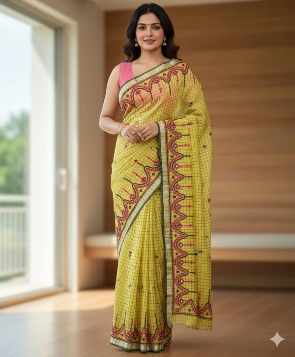SKU1123 : Dhanekhali Tant Pure Handloom Cotton Saree – Handwoven, Lightweight & Breathable Fabric - Dry Wash, Yes