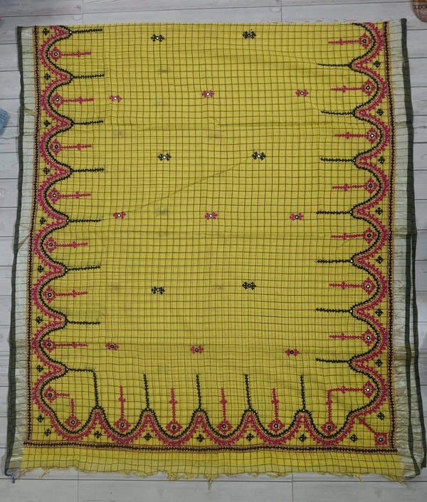 SKU1123 : Dhanekhali Tant Pure Handloom Cotton Saree – Handwoven, Lightweight & Breathable Fabric - Dry Wash, Yes