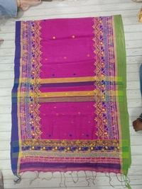 SKU1125 : Pure Handloom Saree | Lambani Work | Handwoven, Lightweight & Breathable Fabric - Dry Wash, Yes