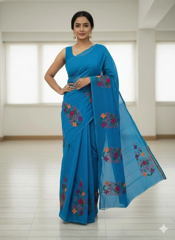 SKU1131 : Resham Check Saree – Gorgeous, Lightweight & Breathable Fabric   - Dry Wash, Yes