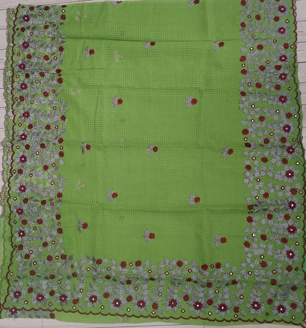 SKU1132 : Resham Check Saree – Gorgeous, Lightweight & Breathable Fabric - Dry Wash, No