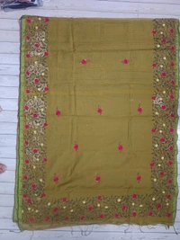 SKU1136 : Pure Noyal Saree | Embroidered Work - Dry Wassh, Yes