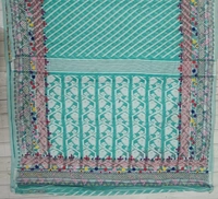 SKU1118 : Elegant Handwoven Jamdani Saree – Gujrati Lambani Work - Dry Wash, Yes