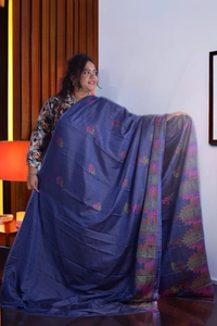 SKU0359 : Elegant Pure Katan Silk Saree – Handwoven Banarasi Traditional Saree for Women - Animal Motif, Discharge Print, Dry Wash Only, Yes