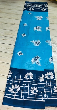 SKU1148 : Mulmul Cotton Saree, Lightweight saree - Hand Wash, No