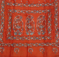 SKU0900 : Pure Silk Kantha Stitch Saree – Handcrafted Bengal - Kantha Stitch, Dry Clean Only, Yes