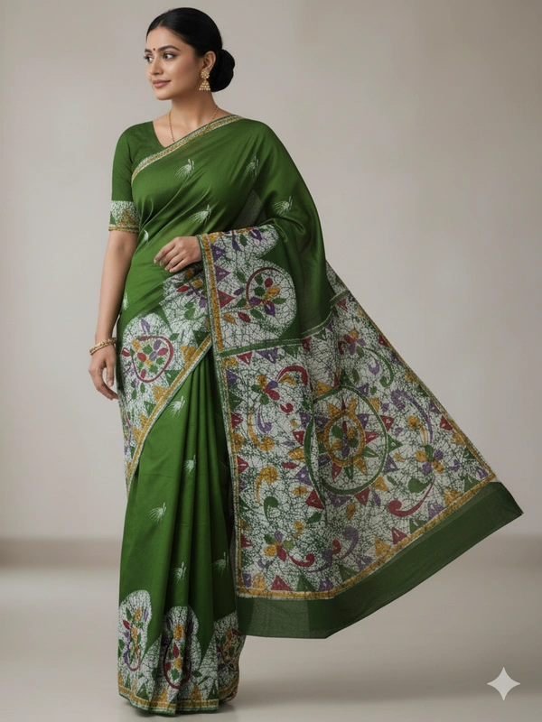 SKU0926 : Premium Supersoft Mulmul Cotton Fabric| Hand Batik | Lightweight, Soft & Breathable Cloth for Summer Wear - Soft Wash, Yes