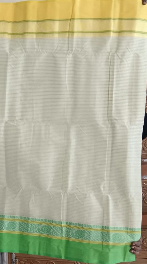 SKU1199 : Pure Khadi Cotton Saree – Handwoven, Lightweight & Breathable Fabric - Hand Wash, No