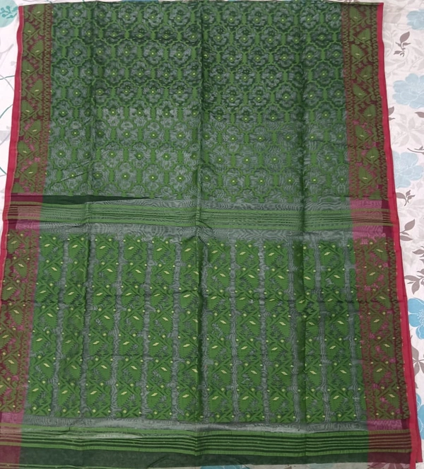 SKU1182 : Elegant Dhakai Jamdani - Hand Wash, No