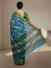 SKU0809: Elegant Pure Tussar Silk Saree – Handwoven | Jori Work | Kalamkari - Kalamkari, Dry Wash Only, Yes