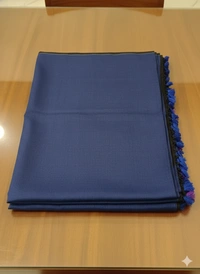 SKU1220 : Pure Khadi Cotton Saree – Handwoven, Lightweight & Breathable Fabric - Hand Wash, Yes