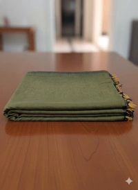 SKU1221 : Pure Khadi Cotton Saree – Handwoven, Lightweight & Breathable Fabric - Hand Wash, Yes