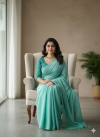 SKU1222 : Pure Khadi Cotton Saree – Handwoven, Lightweight & Breathable Fabric - Hand Wash, Yes