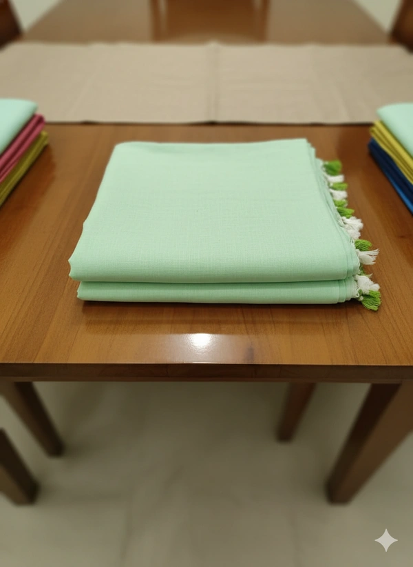 SKU1224 : Pure Khadi Cotton Saree – Handwoven, Lightweight & Breathable Fabric - Hand Wash, Yes