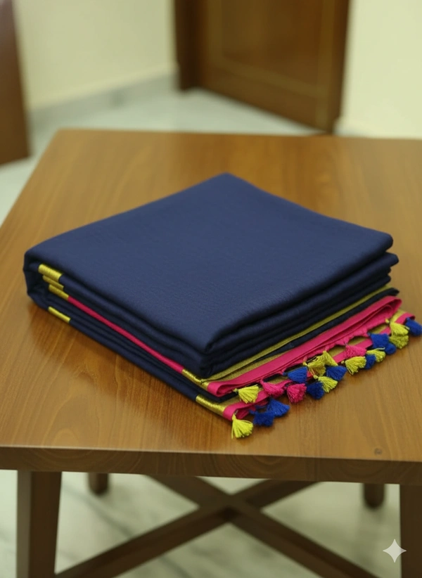 SKU1228 : Pure Khadi Cotton Saree – Handwoven, Lightweight & Breathable Fabric - Hand Wash, Yes