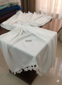 SKU1237 : Pure Khadi Cotton Saree – Handwoven, Lightweight & Breathable Fabric - Hand Wash, Yes