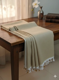 SKU1238 : Pure Khadi Cotton Saree – Handwoven, Lightweight & Breathable Fabric - Hand Wash, Yes