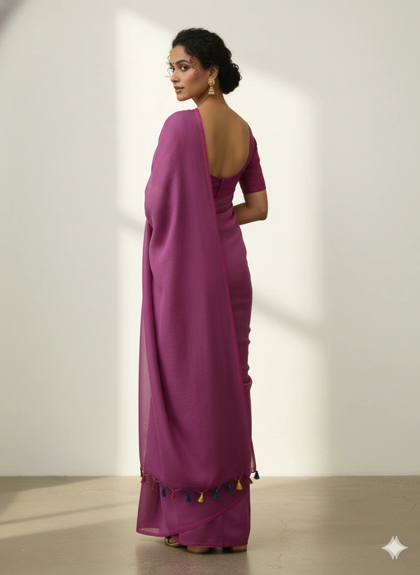 SKU1242 : Pure Khadi Cotton Saree – Handwoven, Lightweight & Breathable Fabric - Hand Wash, Yes