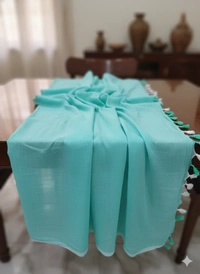 SKU1245 : Pure Khadi Cotton Saree – Handwoven, Lightweight & Breathable Fabric - Hand Wash, Yes