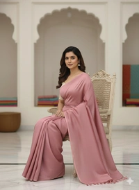 SKU1249 : Pure Khadi Cotton Saree – Handwoven, Lightweight & Breathable Fabric - Hand Wash, Yes