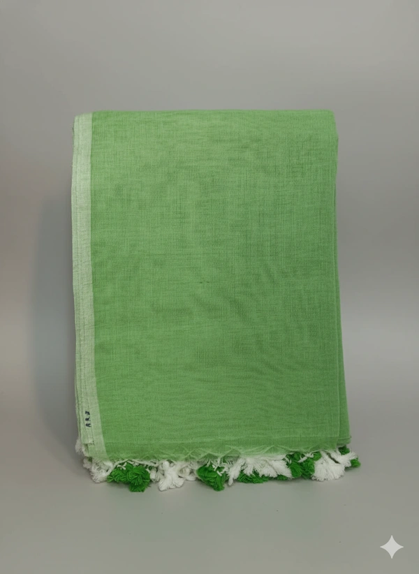 SKU1254 : Pure Khadi Cotton Saree – Handwoven, Lightweight & Breathable Fabric - Hand Wash, Yes