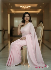 SKU1255 : Pure Khadi Cotton Saree – Handwoven, Lightweight & Breathable Fabric - Hand Wash, Yes