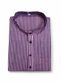 SKU1618 : Men’s Khadi Cotton Panjabi – Handwoven Striped Ethnic Wear | Festive & Casual Traditional Punjabi for Men - Purple