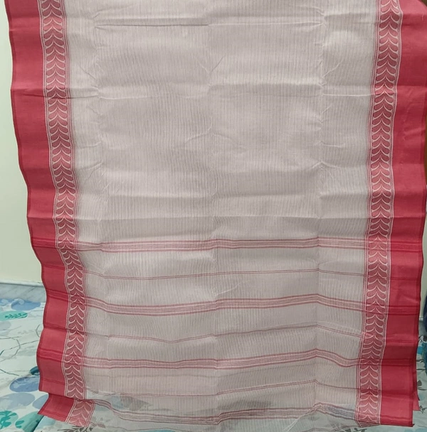  SKU1192 : Pure Khadi Cotton Saree – Handwoven, Lightweight & Breathable Fabric - Hand Wash, No