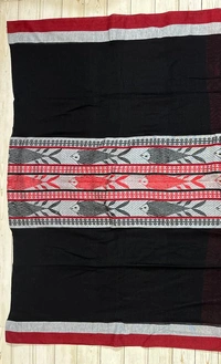 SKU0828 : Pure Khadi Cotton Saree – Handwoven, Lightweight & Breathable Fabric - Hand Wash, Yes