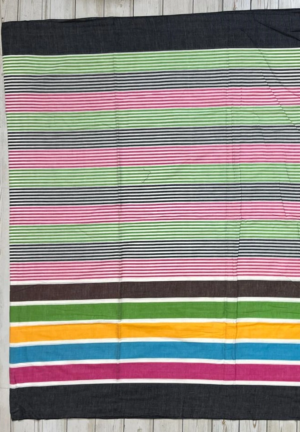 SKU0829 : Pure Khadi Cotton Saree – Handwoven, Lightweight & Breathable Fabric - Hand Wash, Yes