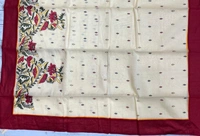 SKU0833 : Staple Cotton Saree – Machine Woven, Lightweight & Breathable Fabric - Hand Wash, Yes