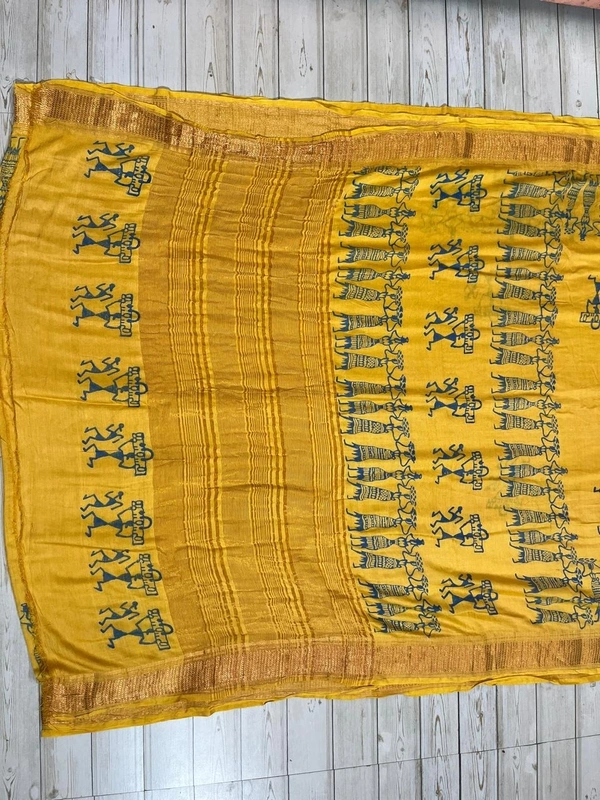 SKU0843 : Resham-Muga saree – Gorgeous, Lightweight & Breathable Fabric - Hand Wash, Yes