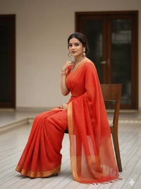 SKU0844 : Resham-Muga saree – Gorgeous, Lightweight & Breathable Fabric - Hand Wash, Yes