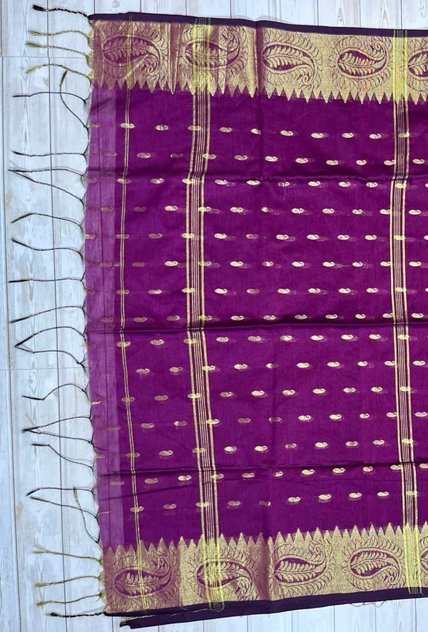 SKU-0818 : Elegant Handwoven Semi Silk Saree - Hand Wash, Yes