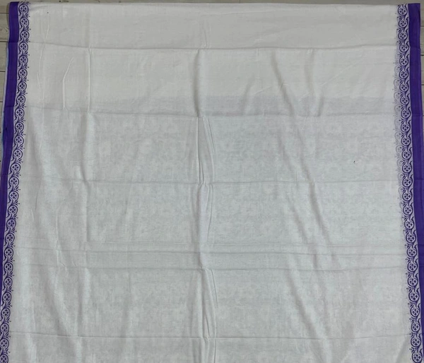 SKU0846 : Mulmul Cotton Saree, Lightweight saree - Hand Wash, No